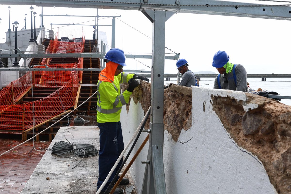 Restauran la muralla que fortificó la nueva Ciudad de Panamá hace más de 300 años