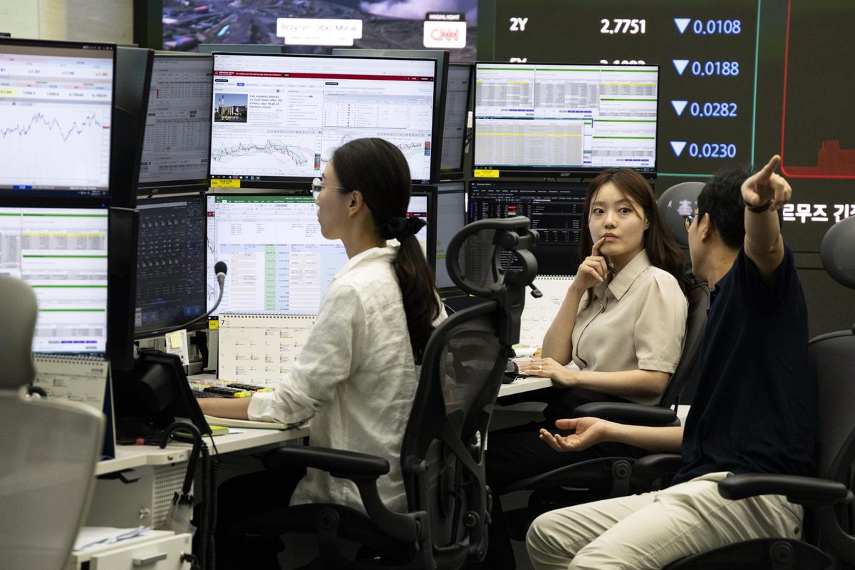 La Bolsa de Corea del Sur se hunde un 8,95 % ante las tensiones en Oriente Medio