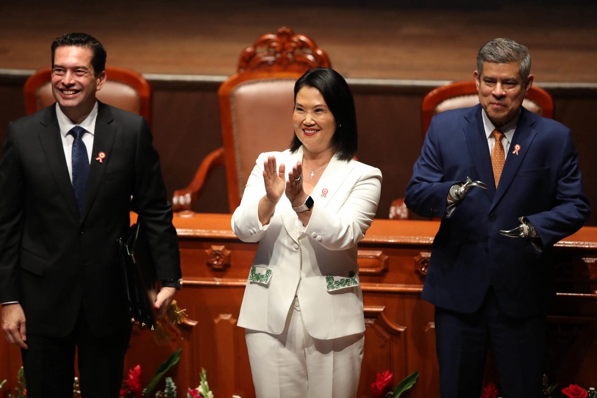 Keiko Fujimori se declara orgullosa de ser la primera mujer elegida presidenta en Perú