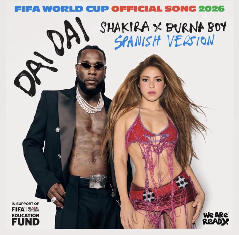 Shakira lanza la versión en español de ‘Dai Dai’, la canción oficial del Mundial 2026