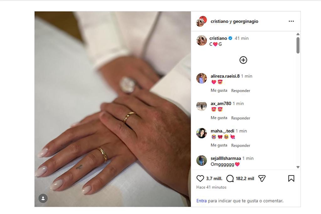 Cristiano Ronaldo y Georgina se han casado