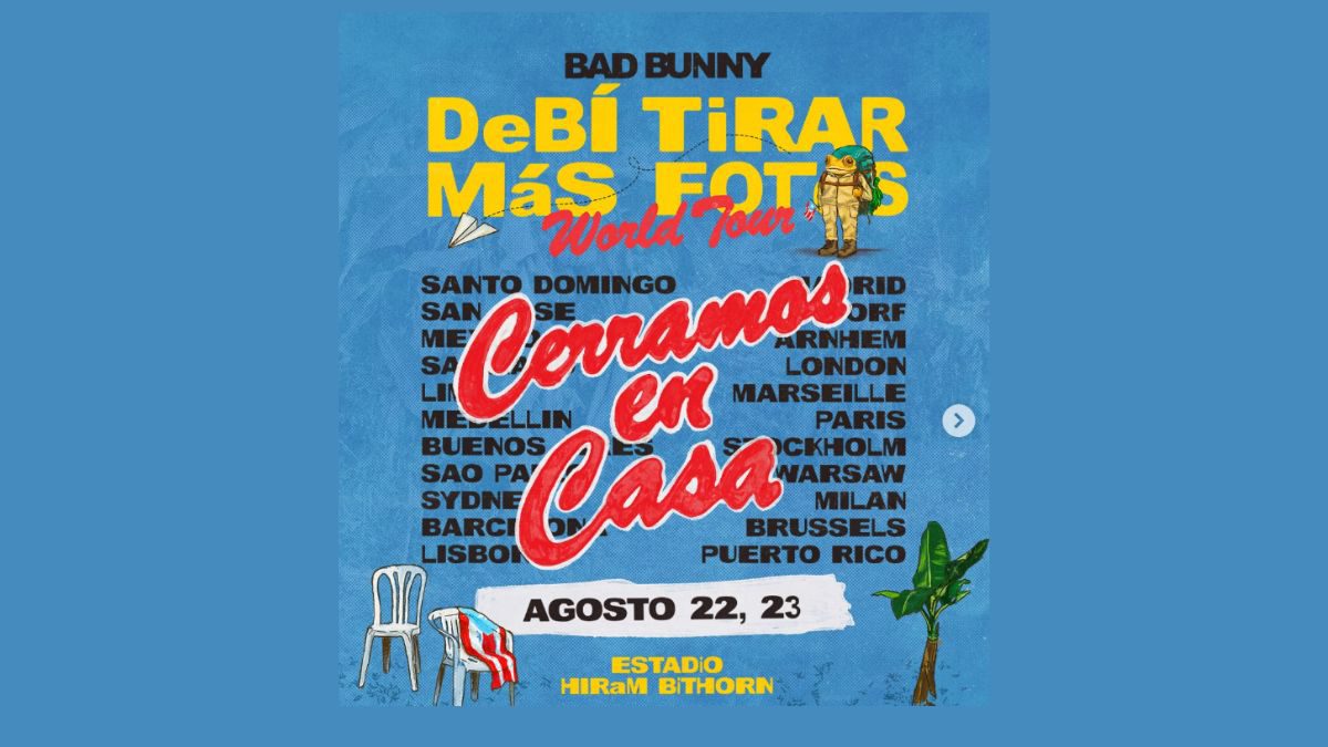 «Cerramos en casa»: Bad Bunny confirma dos fechas en Hato Rey