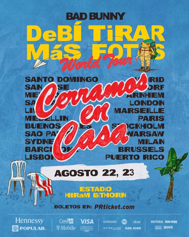 Establecen plan de transportación y seguridad para los conciertos de Bad Bunny