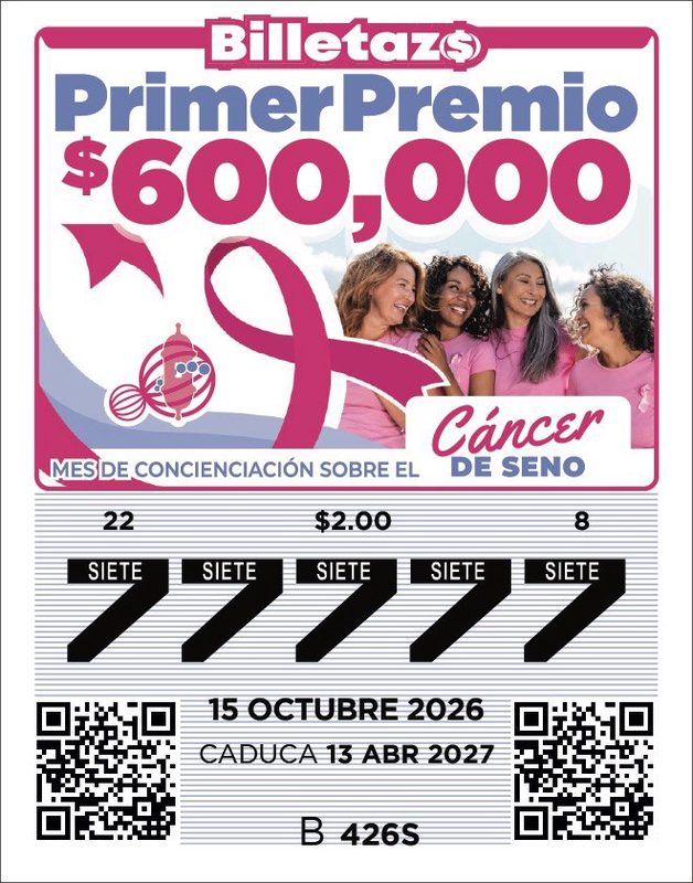 Billetazo sobre cáncer de seno saldrá a la venta el 25 de agosto