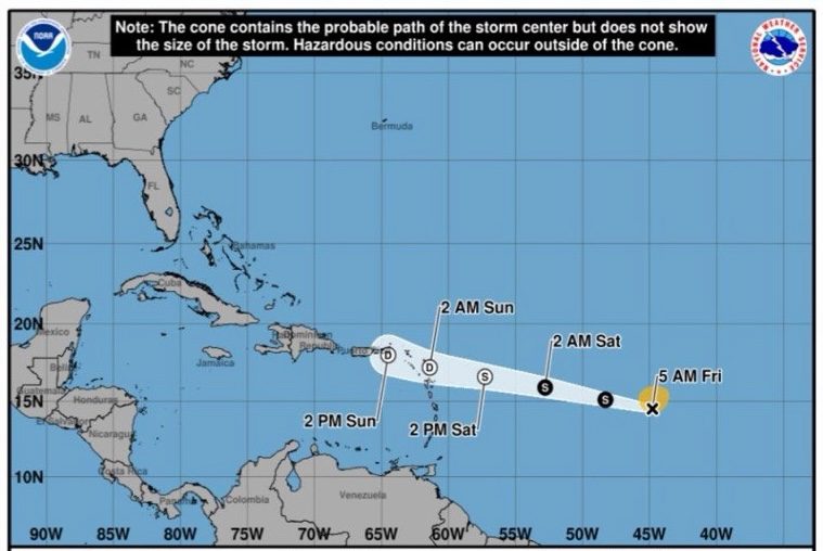 Tormenta Dolly avanza hacia el Caribe