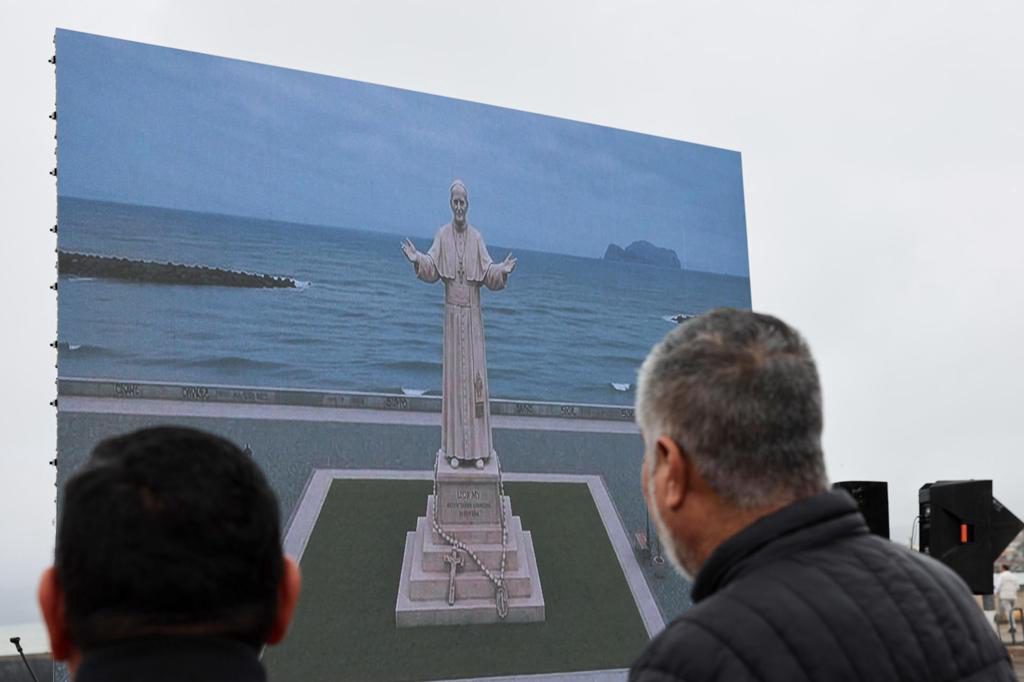El papa León XIV tendrá en Perú estatua de 14 metros de altura, la más grande en su honor
