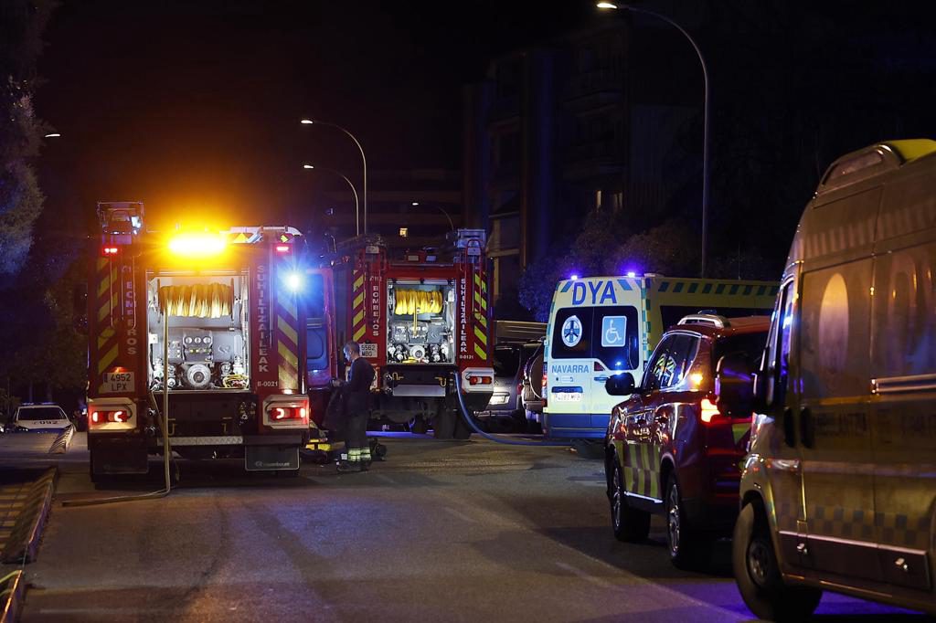 Fallece una persona y 18 resultan heridas en el incendio en una residencia de Pamplona