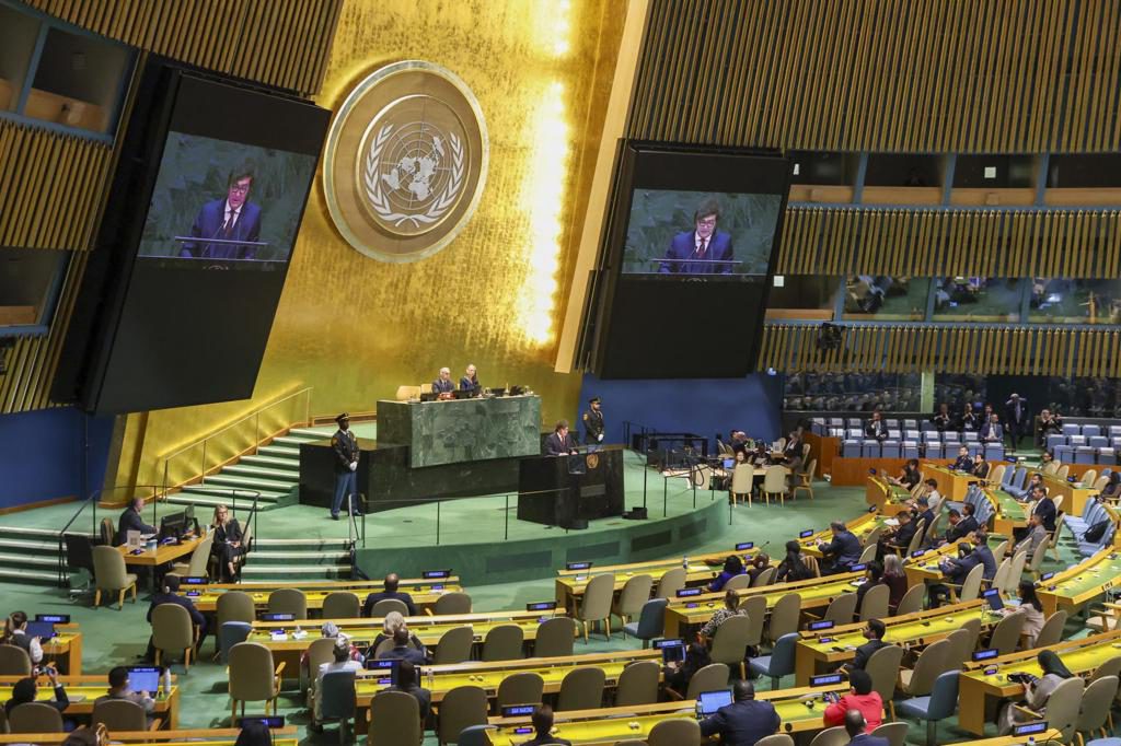 Milei promete ante la ONU poca regulación y beneficios fiscales para empresas de IA