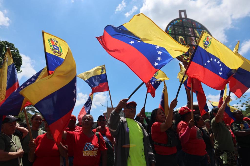 El chavismo marcha en apoyo a la participación de Delcy Rodríguez en las Naciones Unidas