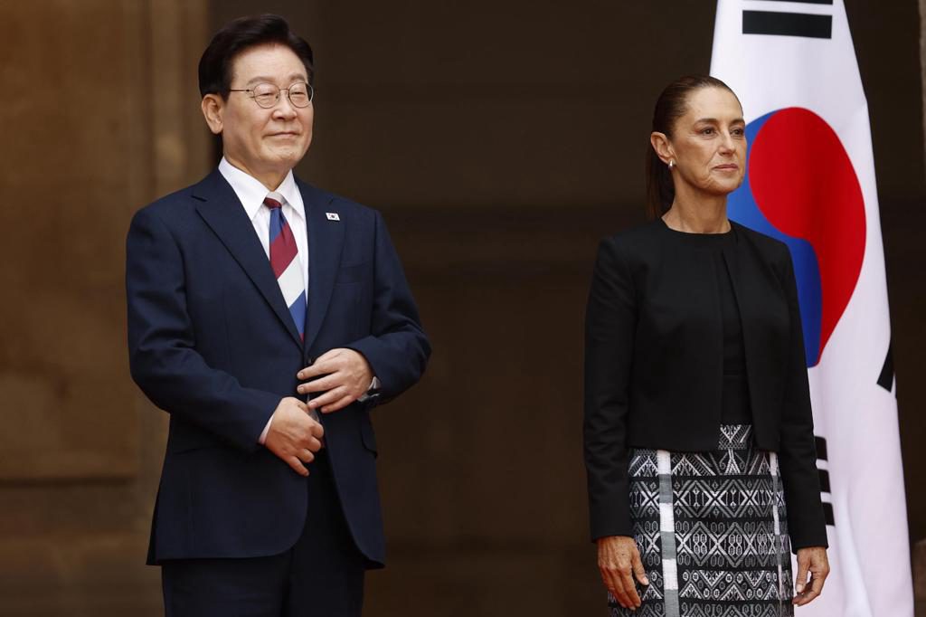 Sheinbaum recibe al presidente de Corea del Sur para abordar inversiones y nuevos acuerdos