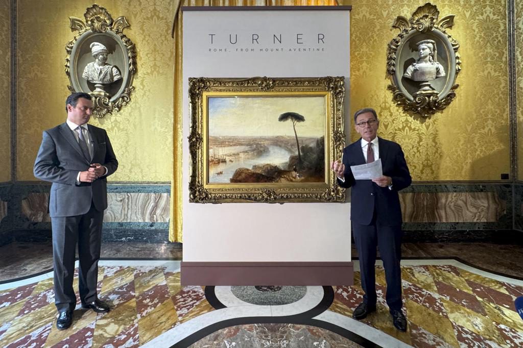 La Roma que fascinó a Turner, su obra más valiosa, llega por primera vez a la Città Eterna