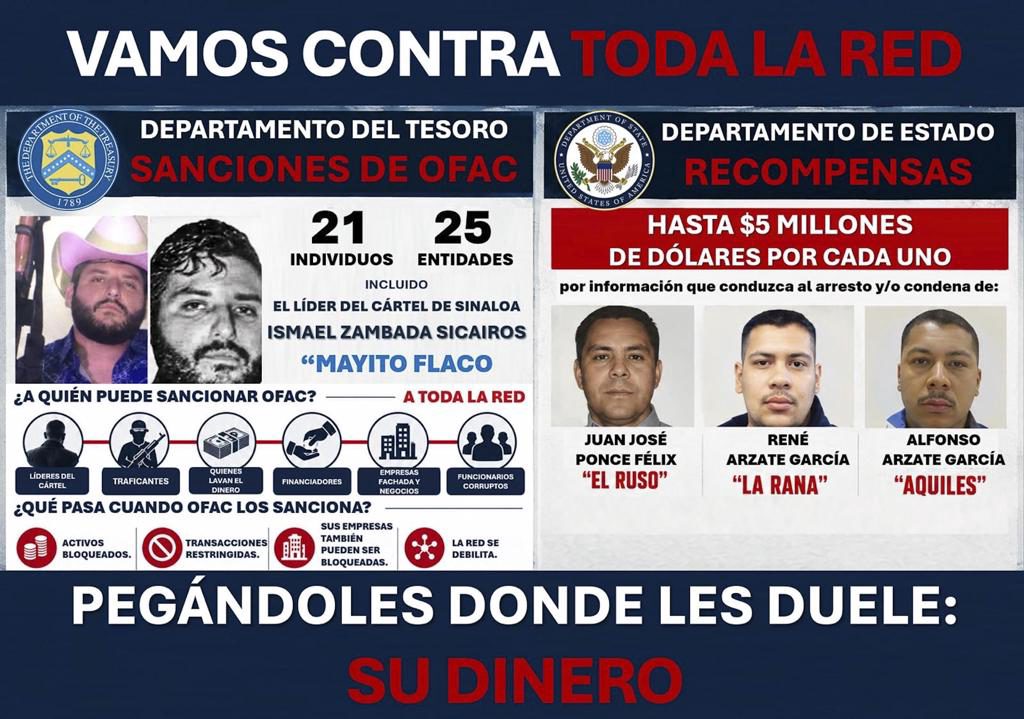 Embajador de EEUU dice que «funcionarios corruptos» en México son objetivo en golpe a red