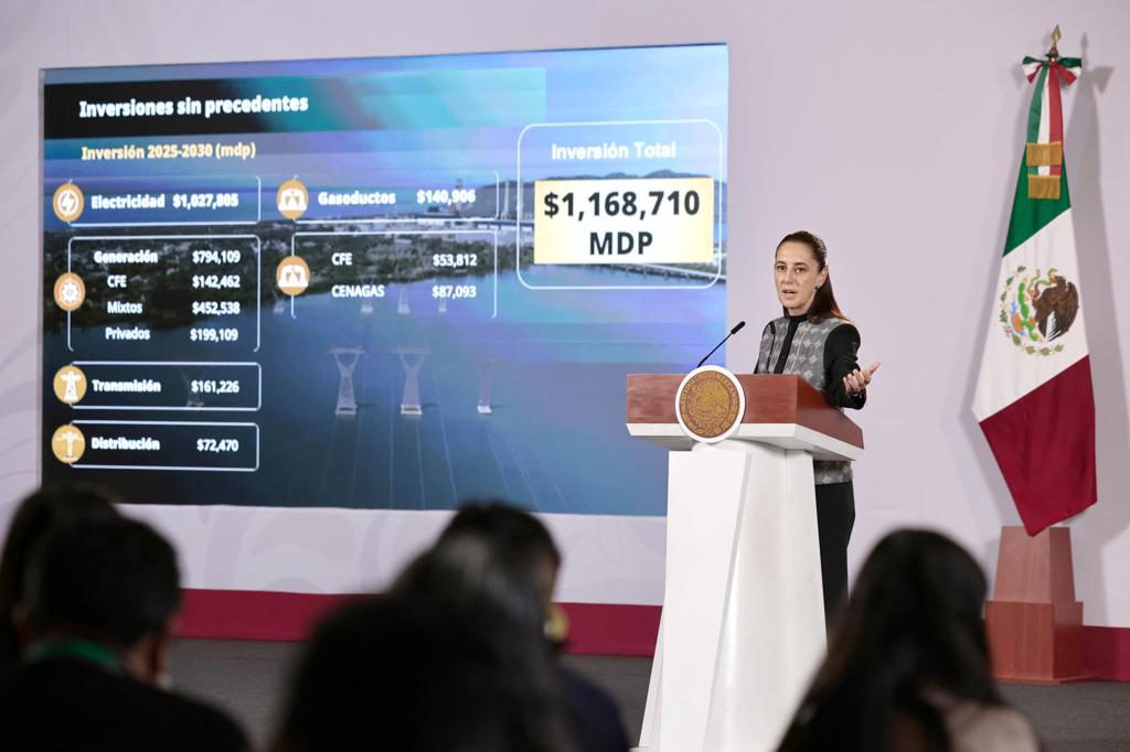 México anuncia inversión «histórica» de  64.900 millones de dólares en energía hasta 2030