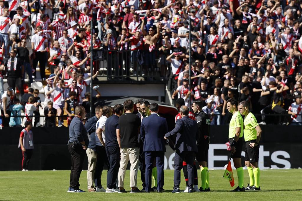 Suspendido el partido entre el Rayo Vallecano y el Athletic Club de Bilbao