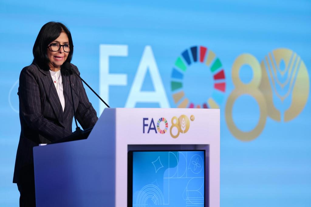 Delcy Rodríguez anuncia el plan Venezuela Alimenta para lograr el objetivo de «hambre cero»