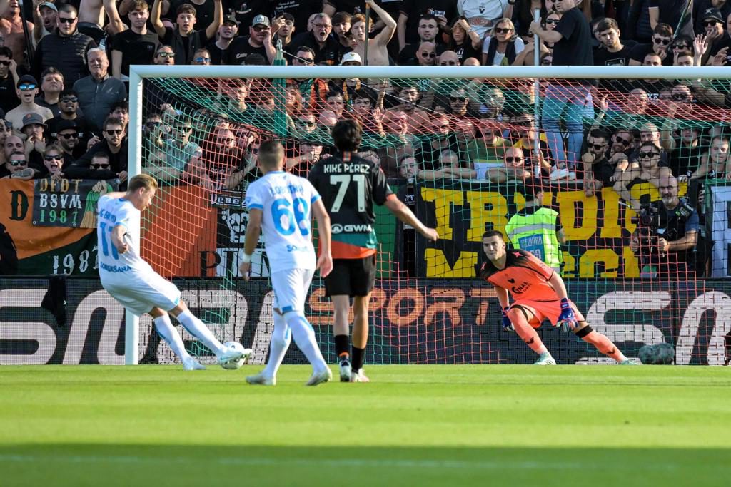 1-0. De Bruyne y el Nápoles se estrellan contra el muro del Venezia