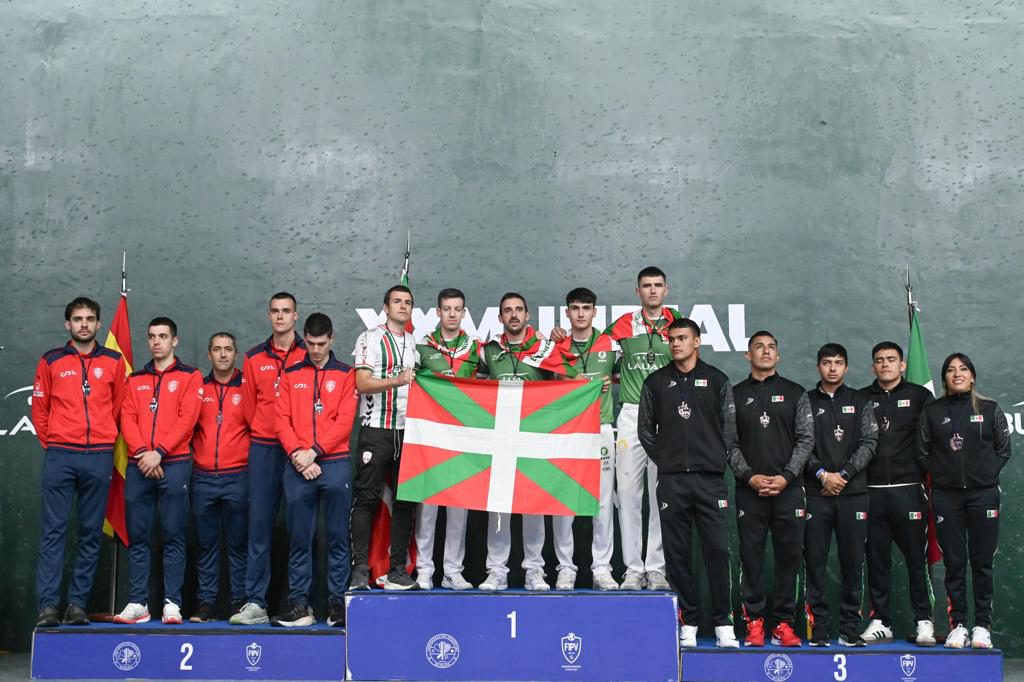 España, campeón por equipos, gana último duelo ante Euskadi del Mundial de Pelota Vasca